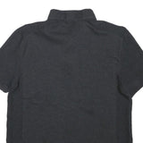 CALVIN KLEIN Mens Black Short Sleeve Plain Polo Shirt Cotton Blend M