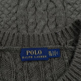 Polo By Ralph Lauren Cable Knit Sweater - XL Green Wool