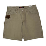 Wrangler Carpenter Shorts - 38W 10L Khaki Cotton