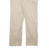CARHARTT Mens Relaxed Beige Cotton Blend W32 L30 Workwear Trousers Zip Closure