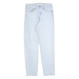 LEVI'S Womens Slim Light Blue Denim Cotton Jeans W26 L26 Classic Fit Button