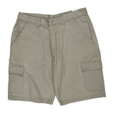Wrangler Cargo Shorts - 34W 9L Beige Cotton