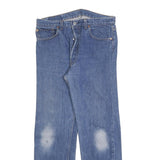 LEVI'S 501 Mens Jeans Blue Regular Straight Denim Medium W33 L30 Classic Button
