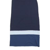 HOBBS LONDON Womens Blue Navy & White Colourblock Day Dress Cotton Blend UK 8
