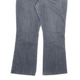 LEE Womens Regular Fit Blue Denim Straight Jeans W32 L26 Classic Cotton Blend