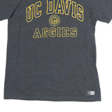 RUSSELL ATHLETIC Mens Grey UC Davis Aggies Graphic T-Shirt S Short Sleeve Crew