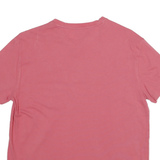 POLO RALPH LAUREN Mens Pink V-Neck Cotton Blend T-Shirt M Short Sleeve Classic