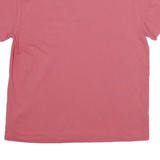 POLO RALPH LAUREN Mens Pink V-Neck Cotton Blend T-Shirt M Short Sleeve Classic