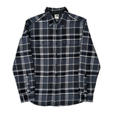 The North Face Checked Flannel Shirt - Large Black Cotton