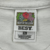 Walleye Capital Of The World Fruit Of The Loom Single Stitch T-Shirt - XL White Cotton Blend