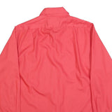 JC PENNY Mens Red Shirt L Cotton Blend Classic Fit Button Down Pocket