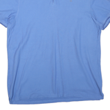 CALVIN KLEIN Mens Blue Short Sleeve Logo XL Cotton Blend Polo Shirt