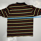 Guess Striped Long Sleeve T-Shirt - Medium Black Cotton