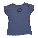 Motorcycles Harley Davidson Graphic T-Shirt - Medium Blue Cotton