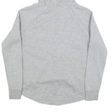NIKE Womens Grey Hoodie S Cotton Blend Zip Up Lightweight Sweatshirt