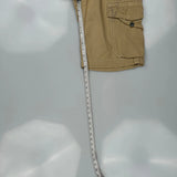 True Religion Cargo Shorts - 36W 12L Khaki Cotton