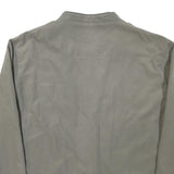 CANSON Mens Grey Bomber Jacket 2XL Polyester Blend Zip Closure Plain