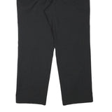 HAGMAN Mens Wool Blend Black Regular Fit Straight Leg Trousers W34 L28 Smart