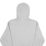 CHAMPION Mens Grey Hoodie M Cotton Blend Pullover Logo Print