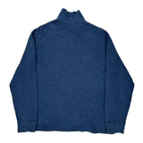 Polo By Ralph Lauren 1/4 Zip - Large Blue Cotton
