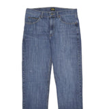 LEE Mens Jeans Blue Regular Straight Denim Medium W32 L34 Classic Zip Pockets