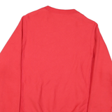 CHAMPION Mens Red Crew Neck XS Sweatshirt Cotton Blend Logo Embroidered