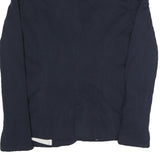 ZARA Womens Navy Blue Jacket XS Polyester Blend Button Plain Stylish Casual