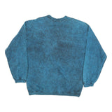 SUNSHINE Mens Blue Undersea World Crew Neck XL Cotton Blend Sweatshirt
