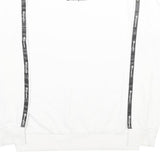 CHAMPION Boys White Sweatshirt Crew Neck 11-12Y Branded Tape Logo