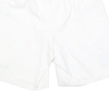 NIKE Mens White Sports Casual Shorts XL W34 Polyester Blend Breathable Fit