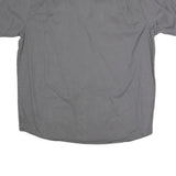 WRANGLER Mens Grey Cotton Blend Shirt L Casual Button Pocket Workwear