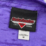 Las Vegas Harley Davidson Graphic T-Shirt - Medium Purple Cotton