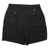 TOMMY HILFIGER Mens Black Casual Shorts L W36 Cotton Blend Comfort Fit