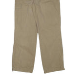 MAC Mens Cotton Blend Beige Relaxed Straight Trousers W33 L31 Casual Utility Zip