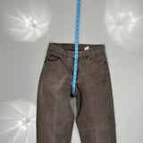 Levis Jeans - 27W 29L Brown Cotton
