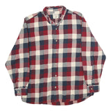 RED HEAD Mens Red & Blue Checked Shirt XL Casual Cotton Long Sleeve