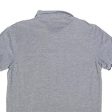 TIMBERLAND Mens Grey Short Sleeve Plain Polo Shirt L Casual Cotton