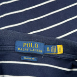 Polo By Ralph Lauren Striped Polo Shirt - XL Navy Cotton