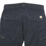 CARHARTT Mens Shorts Black Cargo Size M W30 Durable Workwear Pocketed
