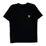 Carhartt T-Shirt - Medium Black Cotton