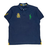 County Riders & Jockey Club Crest Polo By Ralph Lauren Polo Shirt - 2XL Navy Cotton