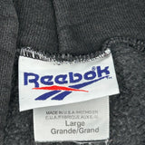 Reebok Hoodie - Large Gray Cotton