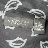 Cactus Hawaiian Shirt - Large Black Cotton Blend