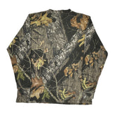 Mossy Oak Camo Long Sleeve T-Shirt - XL Camo Cotton