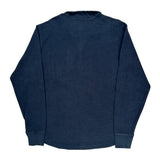 Relaxed Fit Carhartt Long Sleeve T-Shirt - Large Blue Cotton