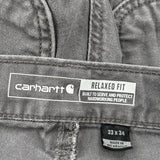 Carhartt Carpenter Trousers - 30W 33L Grey Cotton