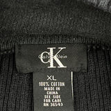Calvin Klein 1/4 Zip - XL Black Cotton