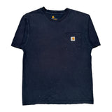 Carhartt T-Shirt - Medium Navy Cotton