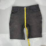 Dickies Denim Shorts - 34W 11L Black Cotton