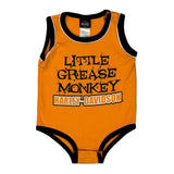 Age 12 Months Harley Davidson Sweater - 3XS Orange Cotton Blend